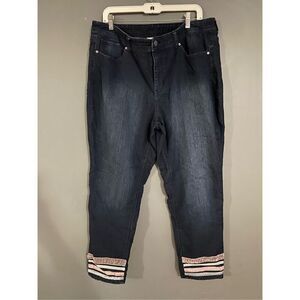 Christopher & Banks Embroidered Jeans Size 16